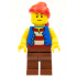 Pirate - Blue Vest, Reddish Brown Legs, Red Bandana, Black Eyebrows – ПИРАТИ