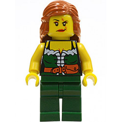 Pirate Female, Dark Green Legs, Scar over Left Eye – ПИРАТИ