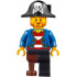 Pirate Blue Jacket, Black Leg with Peg Leg, Black Pirate Hat with Skull – ПИРАТИ
