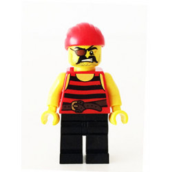 Pirate 1 - Black and Red Stripes, Black Legs, Eye Patch – ПИРАТИ
