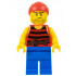 Pirate 3 - Black and Red Stripes, Blue Legs, Scar – ПИРАТИ