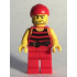 Pirate 5 - Black and Red Stripes, Red Legs, Scar – ПИРАТИ