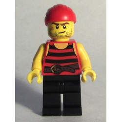 Pirate 6 - Black and Red Stripes, Black Legs, Scar – ПИРАТИ