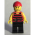 Pirate 6 - Black and Red Stripes, Black Legs, Scar – ПИРАТИ