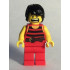 Pirate 7 - Black and Red Stripes, Red Legs, Scared, Black Crow's Feet – ПИРАТИ