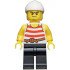 Pirate 8 - Red and White Stripes, Black Legs, Scowl – ПИРАТИ