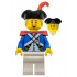 Imperial Soldier IV - Officer, Female, Black Tricorne, Tan Hair, Red Epaulettes and Plume – ПИРАТИ