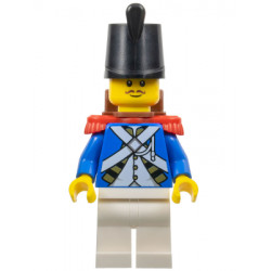 Imperial Soldier IV - Male, Black Shako Hat, Red Epaulettes, Reddish Brown Moustache, Backpack – ПИРАТИ