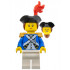 Imperial Soldier IV - Officer, Female, Black Tricorne, Reddish Brown Hair, Red Plume, Pearl Gold Epaulettes – ПИРАТИ