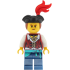 Pirate - Female, Dark Red Vest over White Shirt, Dark Blue Legs with Sash, Red Plume, Black Tricorne, Reddish Brown Hair – ПИРАТИ