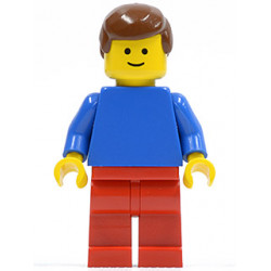 Plain Blue Torso with Blue Arms, Red Legs, Brown Male Hair – ГРАДСКИ