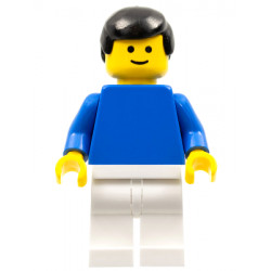 Plain Blue Torso with Blue Arms, White Legs, Black Male Hair – ГРАДСКИ