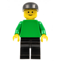 Plain Green Torso with Green Arms, Black Legs, Black Cap – ГРАДСКИ