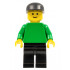 Plain Green Torso with Green Arms, Black Legs, Black Cap – ГРАДСКИ