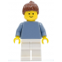 Plain Sand Blue Torso with Sand Blue Arms, White Legs, Reddish Brown Hair with Ponytail – ГРАДСКИ