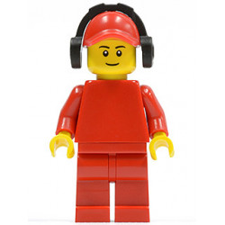 Plain Red Torso with Red Arms, Red Legs, Red Cap with Hole, Headphones – СЪСТЕЗАТЕЛИ