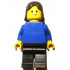 Plain Blue Torso with Blue Arms, Black Legs, Brown Female Hair – ГРАДСКИ