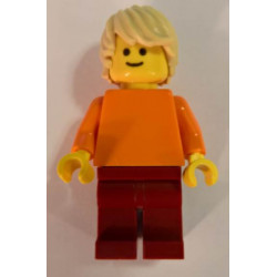 Plain Orange Torso with Orange Arms, Dark Red Legs, Tan Tousled Hair – ГРАДСКИ