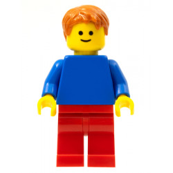 Plain Blue Torso with Blue Arms, Red Legs, Dark Orange Hair – ИЗГРАЖДАНЕ НА ПО-ГОЛЯМО МИСЛЕНЕ