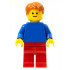 Plain Blue Torso with Blue Arms, Red Legs, Dark Orange Hair – ИЗГРАЖДАНЕ НА ПО-ГОЛЯМО МИСЛЕНЕ