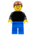 Plain Black Torso with Black Arms, Blue Legs, Reddish Brown Male Hair – ИЗГРАЖДАНЕ НА ПО-ГОЛЯМО МИСЛЕНЕ