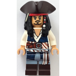 Captain Jack Sparrow - White Shirt, Dark Blue Plain Vest, Dark Brown Boots, Tricorne – ПИРАТИ