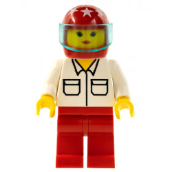 Shirt with 2 Pockets, Red Legs, Red Helmet 7 White Stars, Trans-Light Blue Visor – ГРАДСКИ