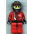 Racer Driver, Red with White Balaclava, Black Helmet with Red/Silver – СЪСТЕЗАТЕЛИ