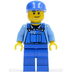 Hot Rod Mechanic - Blue Overalls, Blue Cap, Stubble – СЪСТЕЗАТЕЛИ