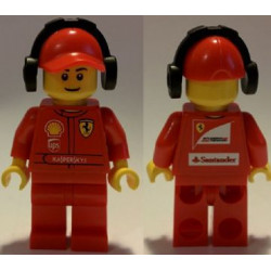 F1 Ferrari Marshall with Torso Stickers with Shell, UPS, Ferrari, Santander and Kaspersky Logos Pattern – СЪСТЕЗАТЕЛИ