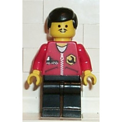 Repair - Red Shirt with Zipper and Wrench Pattern, Black Legs, Black Male Hair – ГРАДСКИ