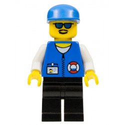 Coast Guard City Center - White Collar & Arms, Black Legs, Blue Cap, Sunglasses – ГРАДСКИ
