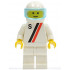 'S' - White with Red / Black Stripe, White Legs, White Helmet, Trans-Light Blue Visor – ГРАДСКИ