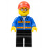 Race Marshal - Blue Jacket with Pockets and Orange Stripes, Black Legs, Red Cap with Hole, Silver Sunglasses – СКОРОСТНИ ШАМПИОНИ