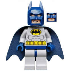 Batman - Light Bluish Gray Suit with Yellow Belt and Crest, Dark Blue Mask and Cape (Type 2 Cowl) – СУПЕР ГЕРОИ