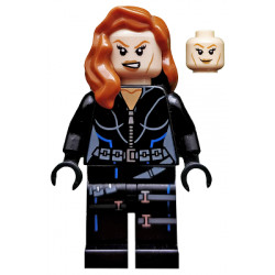Black Widow - Black Jumpsuit, Dark Orange Mid-Length Hair, Printed Legs, Black Hands – СУПЕР ГЕРОИ