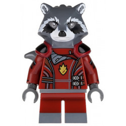 Rocket Raccoon - Dark Red Outfit, Dark Bluish Gray Head – СУПЕР ГЕРОИ