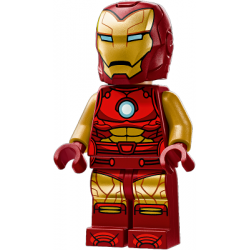 Iron Man - Dark Red and Gold Armor, Round Arc Reactor, Pearl Gold Arms, Helmet with Visor – СУПЕР ГЕРОИ