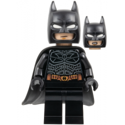 Batman - Black Suit with Copper Belt, Cowl with White Eyes, Flexible Rubber Cape – СУПЕР ГЕРОИ