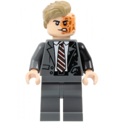 Two-Face - Dark Bluish Gray Suit, Dark Tan Hair – СУПЕР ГЕРОИ