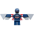 Captain America (Sam Wilson) - Dark Blue Suit, Dark Blue Plain Legs, Backpack and Wings – СУПЕР ГЕРОИ