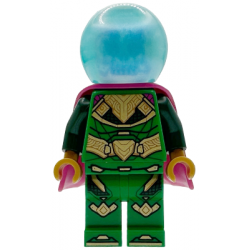 Mysterio - White Skull Head, Satin Trans-Light Blue Helmet, Rubber Cape – СУПЕР ГЕРОИ