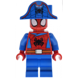 Spider-Man (Peter 'Spidey' Parker) - Medium Legs, Black Spider Logo, Dark Orange Belt, Pirate Hat – СУПЕР ГЕРОИ