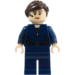 Maria Hill - Dark Blue Suit, Printed Arms – СУПЕР ГЕРОИ