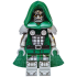 Dr. Doom - Dark Green Hood and Cape, Flat Silver Printed Arms and Legs – СУПЕР ГЕРОИ