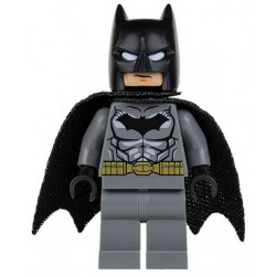 Batman - Dark Bluish Gray Suit, Gold Belt, Black Hands, Spongy Cape – СУПЕР ГЕРОИ
