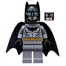 Batman - Dark Bluish Gray Suit, Gold Belt, Black Hands, Spongy Cape, Scuba Mask Head – СУПЕР ГЕРОИ