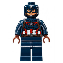 Captain America - Dark Blue Suit, Reddish Brown Hands, Mask – СУПЕР ГЕРОИ