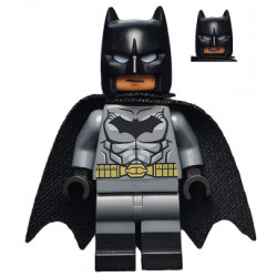 Batman - Dark Bluish Gray Suit, Gold Belt, Black Hands, Spongy Cape, Black Boots – СУПЕР ГЕРОИ