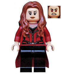The Scarlet Witch (Wanda Maximoff) - Plain Black Legs, Reddish Brown Hair, Dark Red Cloth Skirt – СУПЕР ГЕРОИ